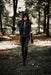Yennefer inspired Witcher cosplay costume with black jacket and leather details