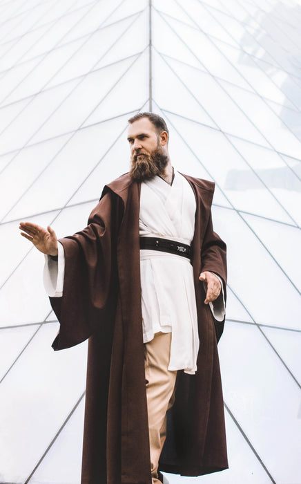 Star Saga Jedi Outfit – Tunic, Robe, Belt, and Accessories