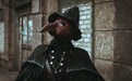 Eileen the Crow inspired Bloodborne cosplay costume with feathered cloak and bird mask