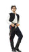 Han Solo inspired cosplay costume with vest shirt belt and leather holster