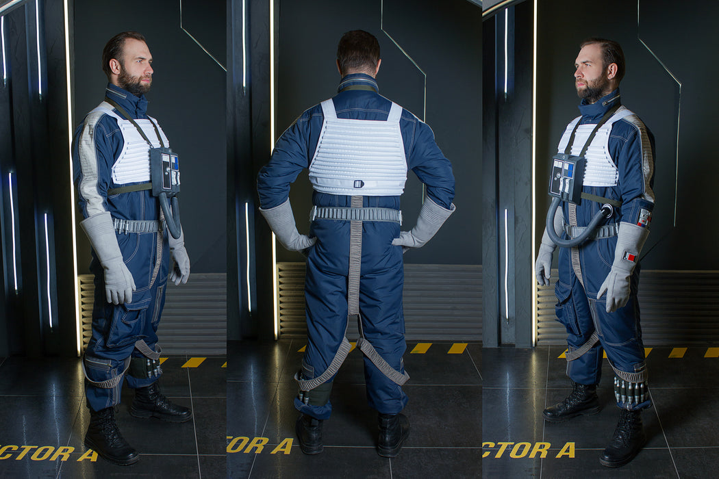 Star Saga Pilot Cosplay Costume – Blue Squadron Alliance Costume