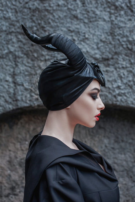 Maleficent Inspired Horns Cosplay Headpiece with Custom Fit