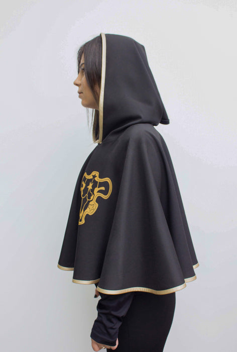 Black Bull Squad Cape – Cosplay Cape with Golden Edging
