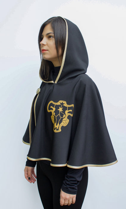 Black Bull Squad Cape – Cosplay Cape with Golden Edging