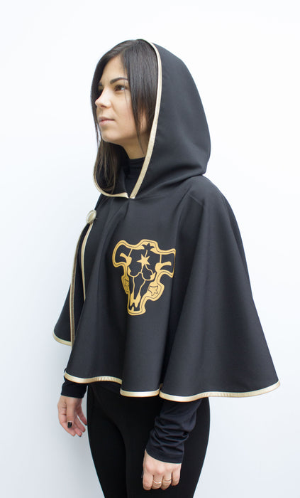 Black Bull Squad Cape – Cosplay Cape with Golden Edging