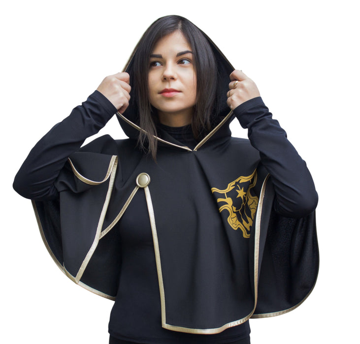 Black Bull Squad Cape – Cosplay Cape with Golden Edging