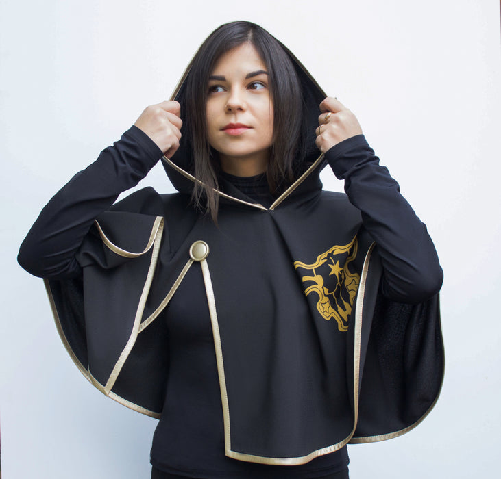 Black Bull Squad Cape – Cosplay Cape with Golden Edging