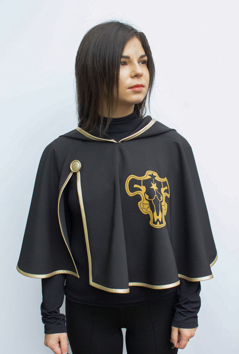 Black Bull Squad Cape – Cosplay Cape with Golden Edging