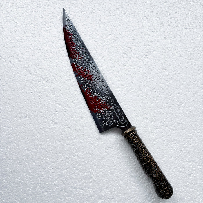 Alice Liddell inspired cosplay prop blade with dark fantasy design details