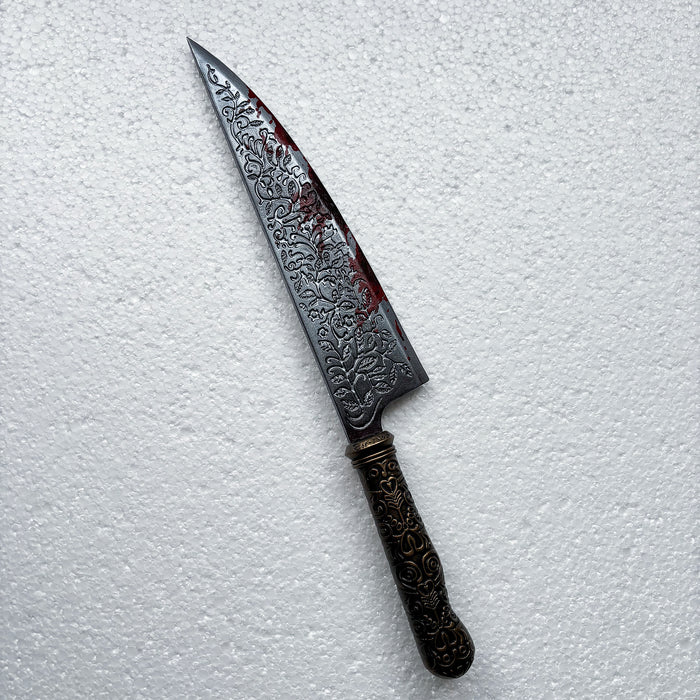 Alice Liddell inspired cosplay prop blade with dark fantasy design details