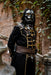 Corvo Attano inspired cosplay costume with hood mask and leather accessories